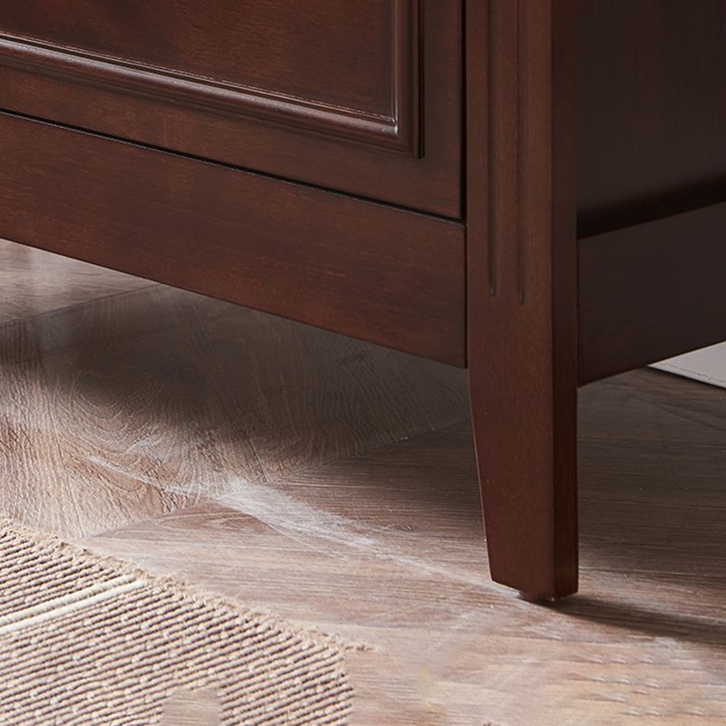 Modern Closed Back Bookshelf Standard Wooden Bookcase for Study Room