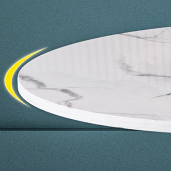 Glam Style Sintered Stone Set Round 1/3/4/5 Pieces Dining Set for Home Use