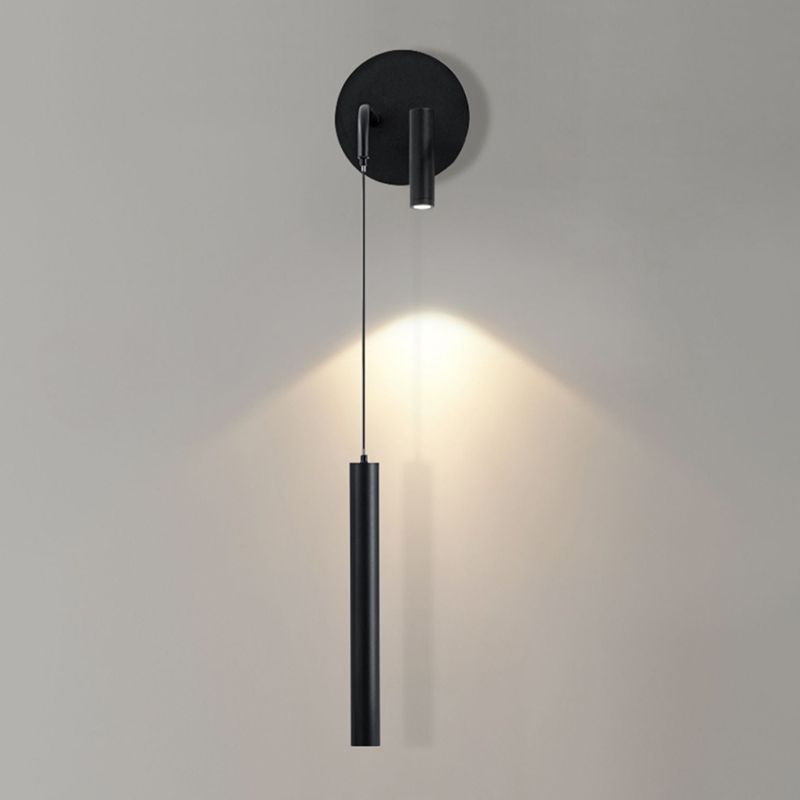 Modernism Wall Sconce Metal Wall Light Fixture in Black for Bedroom
