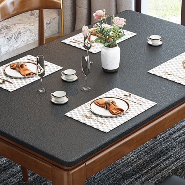 Contemporary Rectangle Dinner Table 4 Legs Kitchen Dining Table