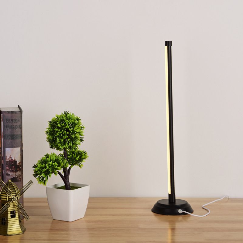 Table LED linéaire Light Acrylique Simplicité Lampe nocturne avec cordon d'alimentation USB