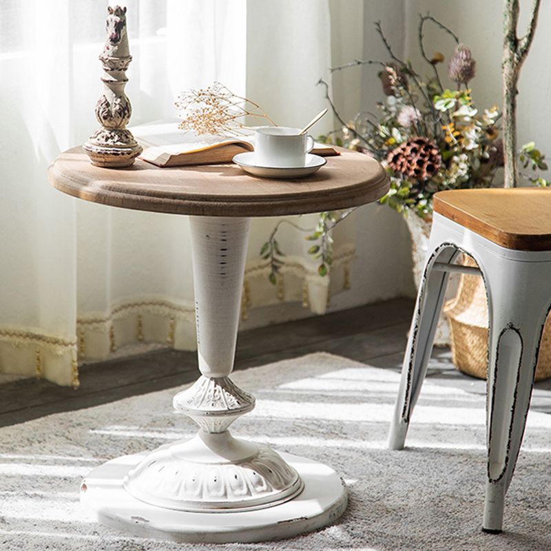 French Country Distressed Wood Coffee Table Set for Living Room