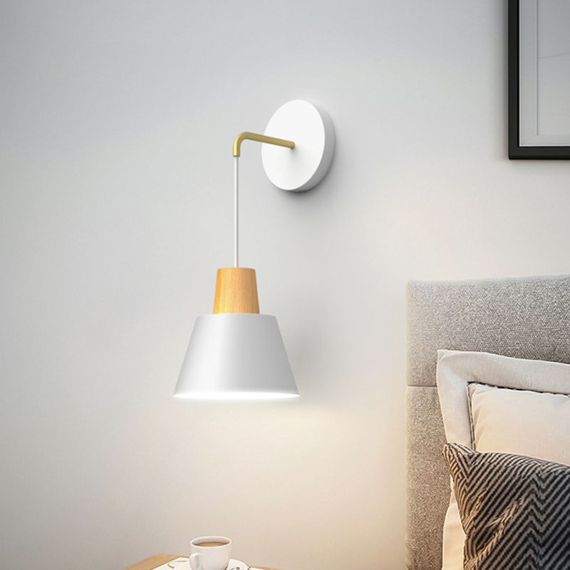 1-Light Modern Nordic Wall Lights Metal Wall Mounted Lamps for Bedroom