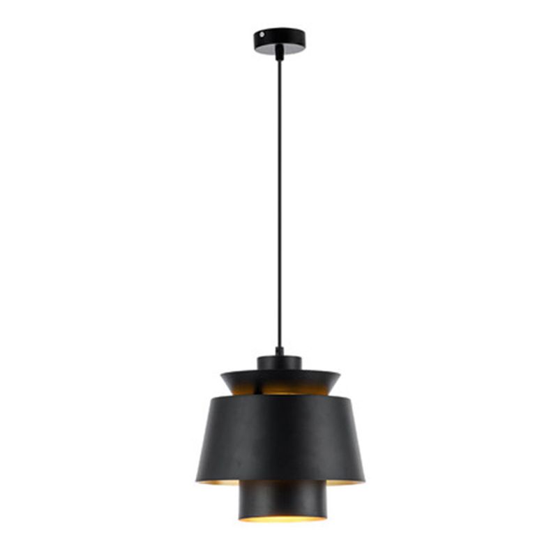 Forma de platillo volador posmoderno colgante de metal liviano 1 luz de suspensión de luz para sala de estar