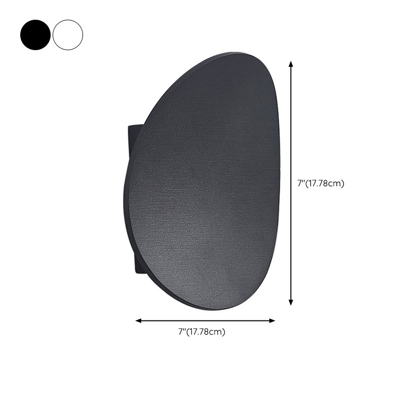 Contemporary Wall Sconce Curve Waterproof Sconce Lighting with Metal