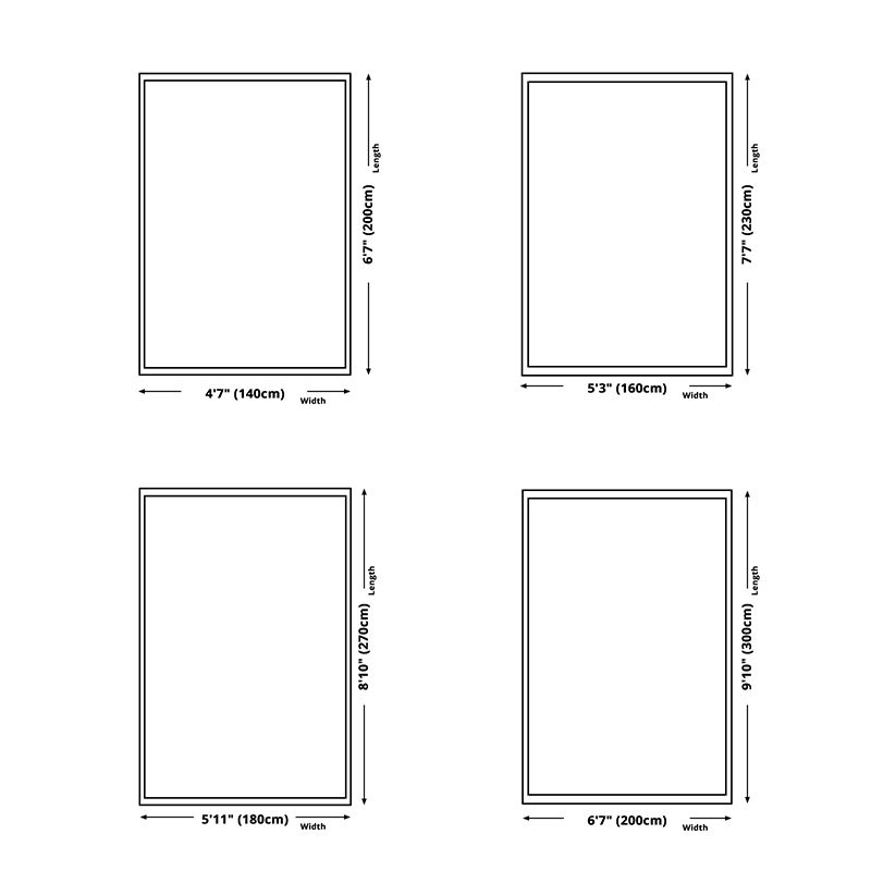 Brown Living Room Area Carpet Traditonal Pattern Polyester Area Rug Non-Slip Backing Rug