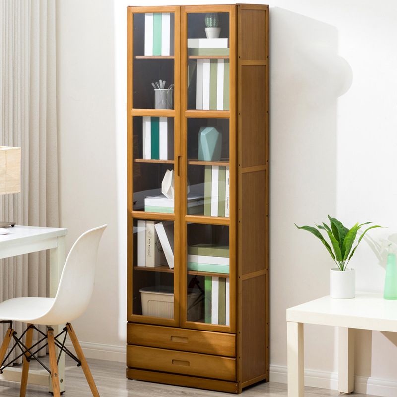 Closed Back Bookshelf Door Standard Bookcase for Home Office