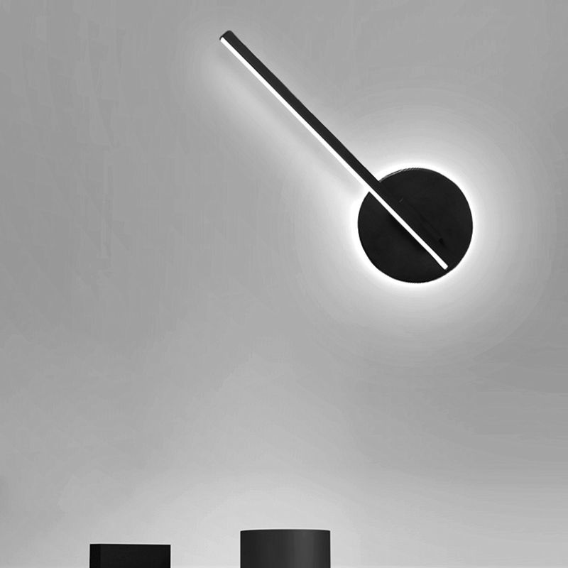Modern Minimalist Minimalist Lampone lineare a parete Lampada Idee per illuminazione da parete in gel di silice per soggiorno