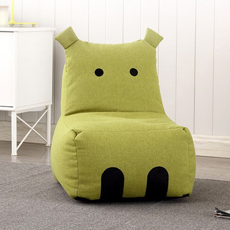 Linen Blend Armless Chair, 22.05" W √ó 17.72" L √ó 23.62" H/ 27.56" W √ó 23.62" L √ó19.69" H