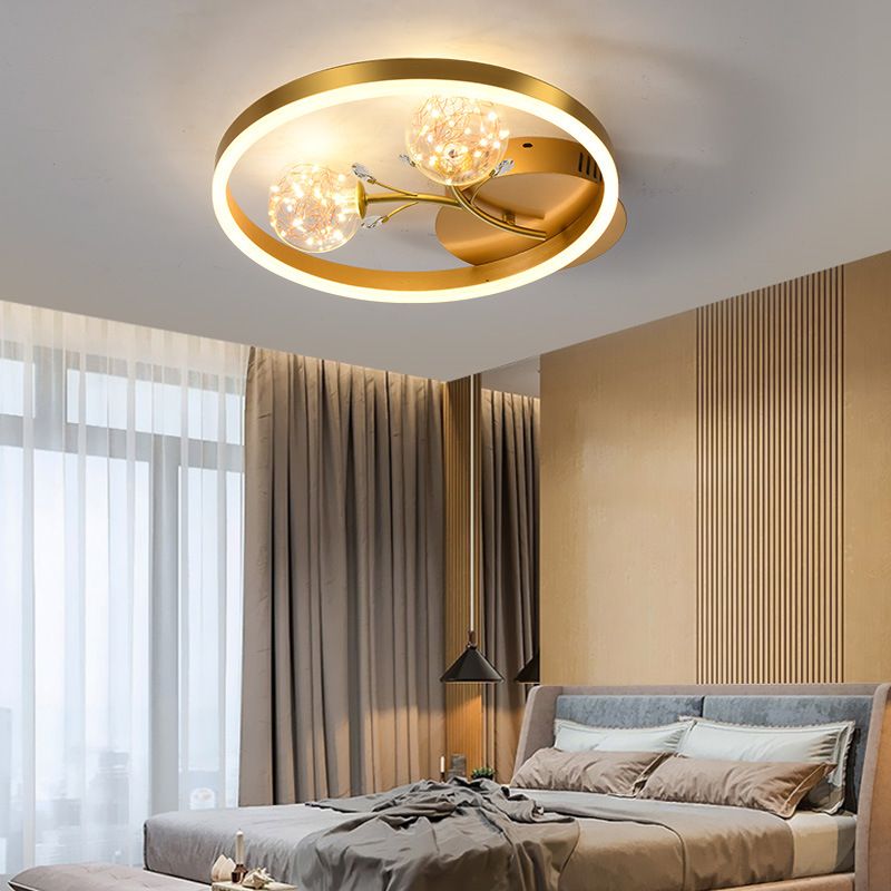 Runde Spülenhalterende Deckenleuchte moderne Einfachheit Flush Mount Deckenleuchte für Wohnzimmer