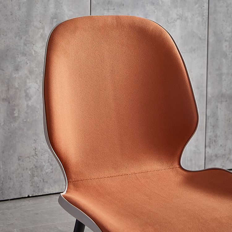 Contemporary Metal Dining Room Chairs Wingback Side Armless Chair for Home Use