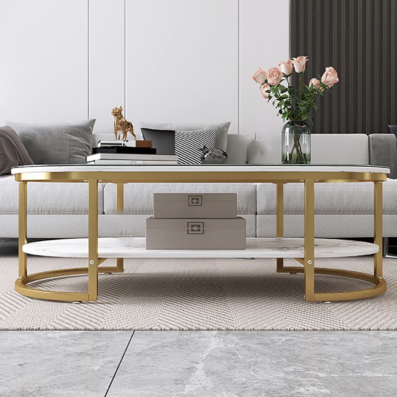 16"H Contemporary Coffee Table Single Wood Coffee Cocktail Table