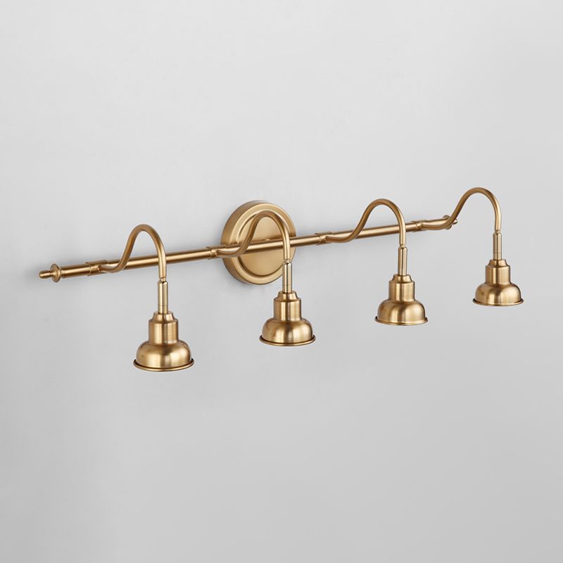 Modern Bell Wall Light Fixture Metal Sconce Lighting in Gold