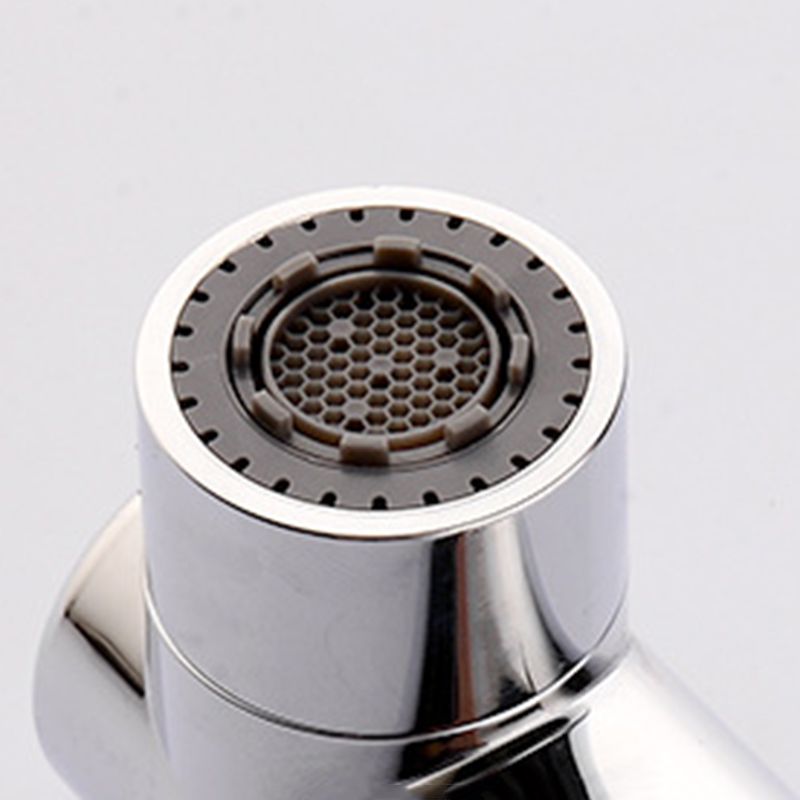Circular Contemporary Bathroom Faucet Lever Handle Faucet with Single Hole