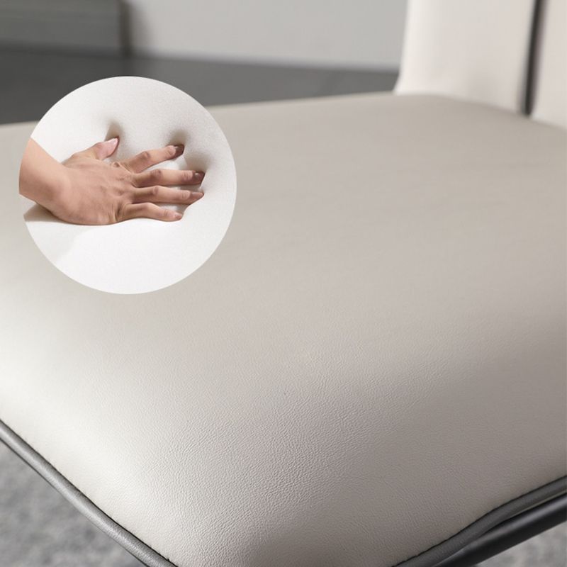 Contemporary Side Chair Solid Back Dining Room Chair for Dining Room