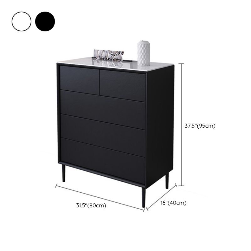 Contemporary Bedroom Wooden Storage Chest 15.7"Wide Chest with Drawers