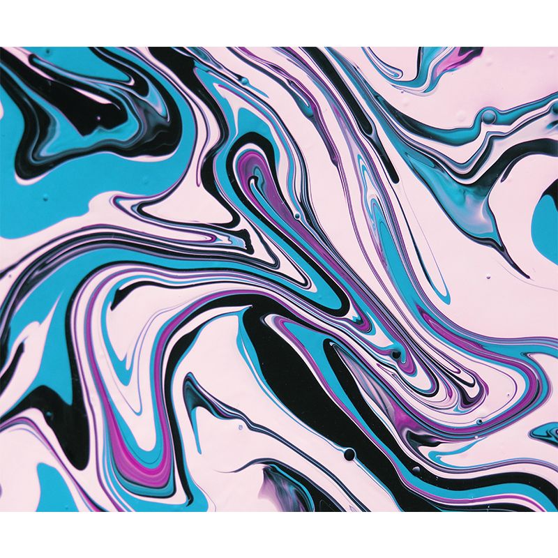 Abstract Print Mural Mildew Resistant Wall Pattern Wallpaper Study Room Wall Mural