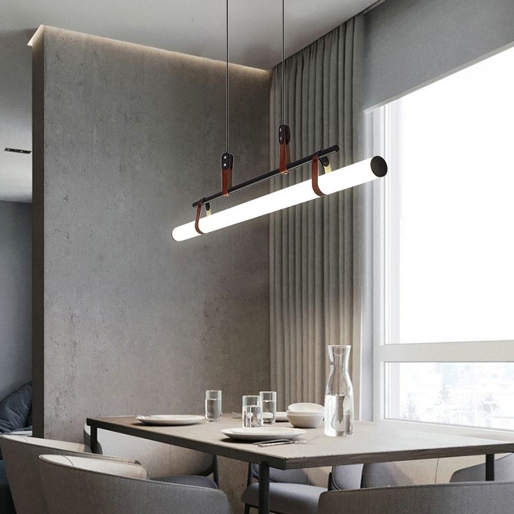 Nuovo lampada lampadario a sospensione moderno di metallo a sospensione per la luce lineare per la stanza di dinging