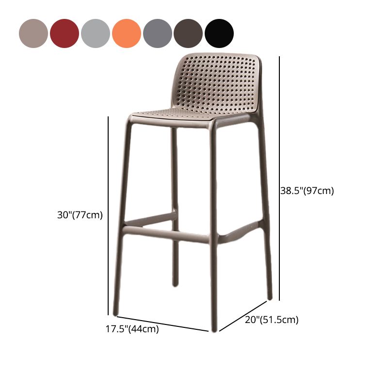 Contemporary Bristol Stackable Stool Matte Finish Plastic Barstool