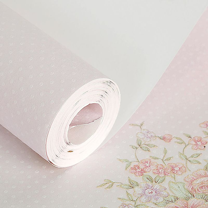 Papier peint à fleurs de campagne pour chambre à coucher, décoration murale de 54,2 pieds carrés, couleur pastel