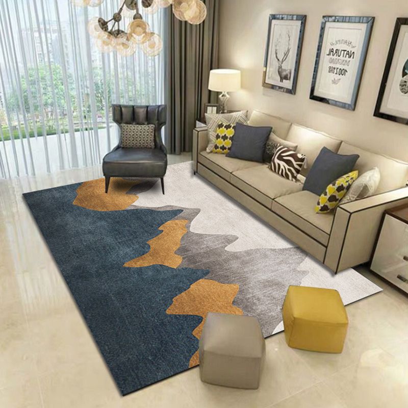 Moderne woonkamer tapijt abstract printgebied tapijten polyester tapijt met niet-slipachter