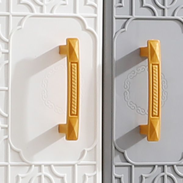 Hinged Wardrobe Cabinet with Legs Plastic Wardrobe Closet for Home