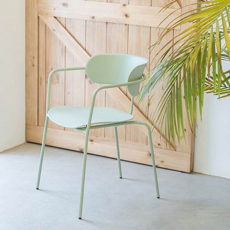 Chaises de salle à manger en métal de style industriel, chaises de salle à manger empilables pour la cuisine