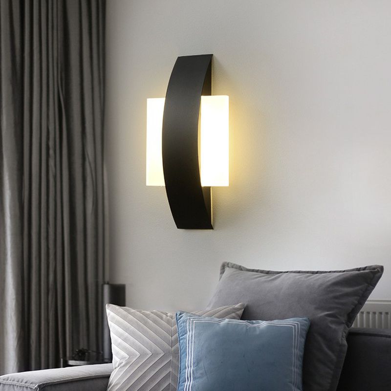 Geometrical Living Room Wall Sconce Light Acrylic Minimalist LED Wall Mount Lighting