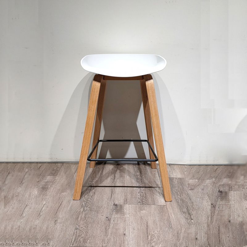 Sgabello da bar per interni con sgabello in legno massiccio contemporaneo con corda per cucina