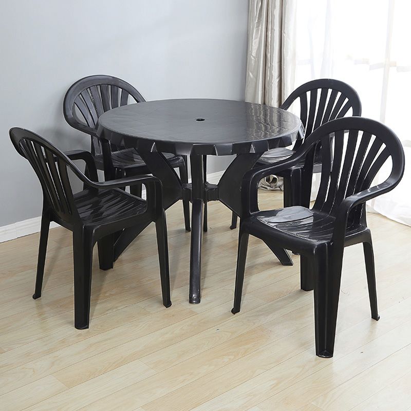 El hogar moderno que cena el brazo preside los sillones de comedor apilables plásticos Windsor
