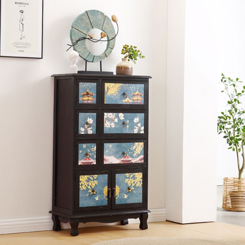 Coastal Combo Dresser Wood Storage Chest Dresser for Bedroom