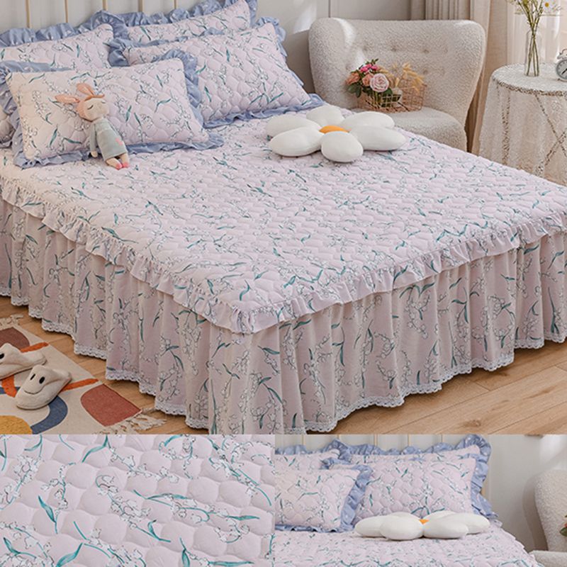 Sheets Cotton Floral Printed Ultra Soft Breathable Wrinkle Resistant Bed Sheet Set