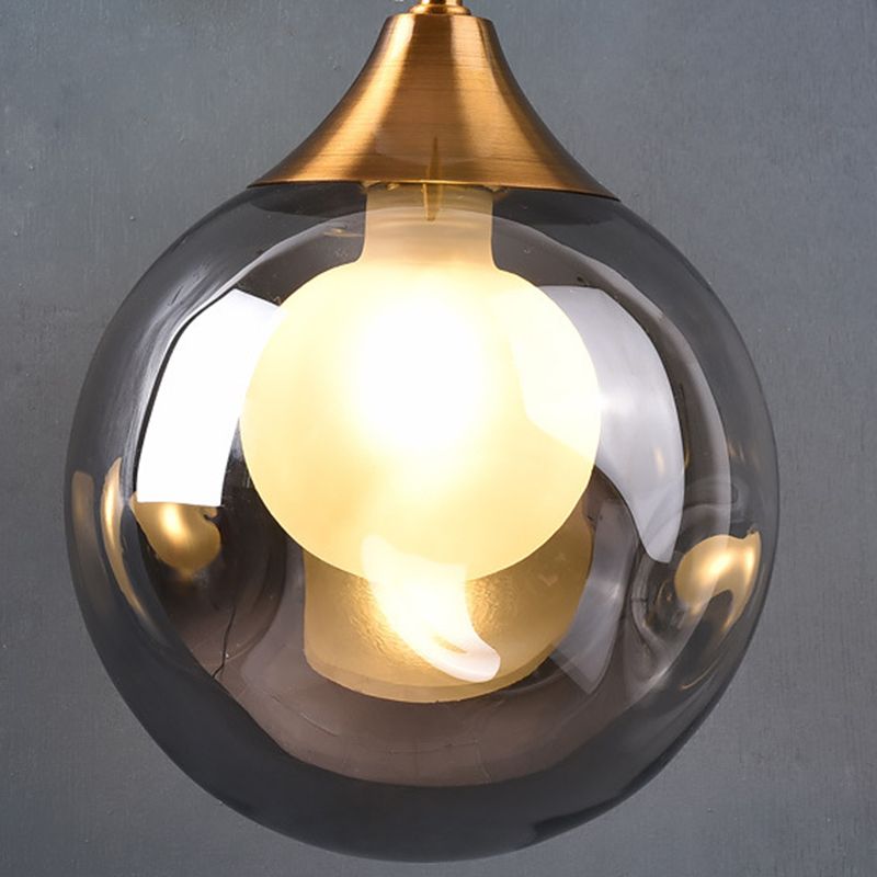 Luce murale a parete sferica in vetro Lucione da parete in stile moderno per camera da letto