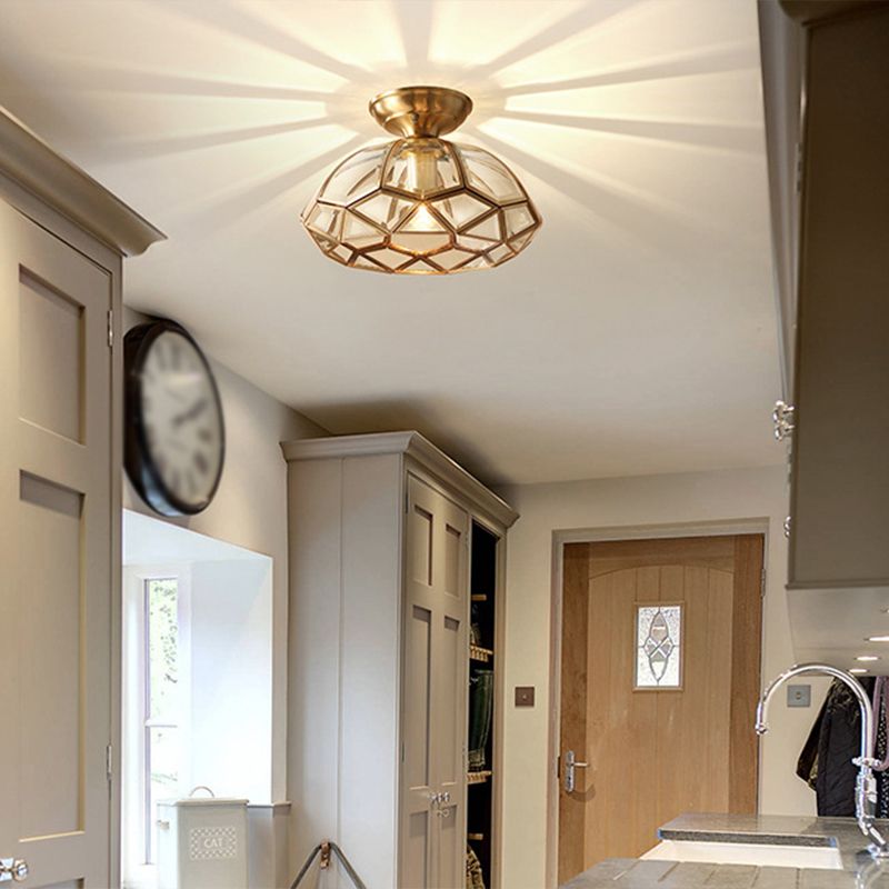 Monte semi -filo prismatico Luce trasparente Luci a soffitto vintage Vintage Monte a filo