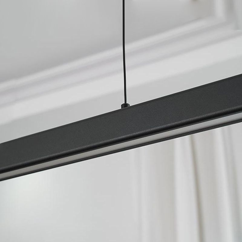 Lámpara de lámpara de techo nórdica LED moderno Luz lineal largo para comedor para comedor