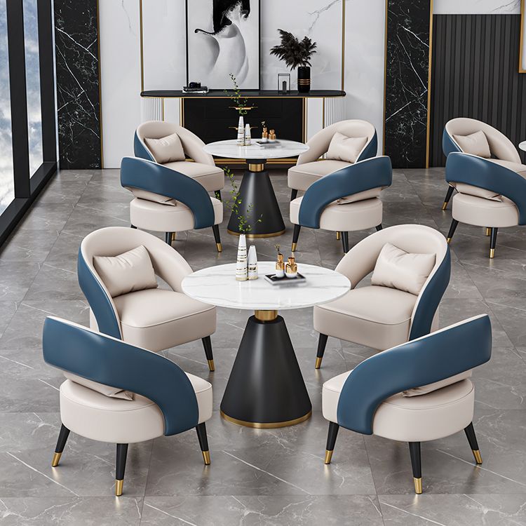 Stone Dining Site Table Contemporary Round Dining Table for Kitchen Home
