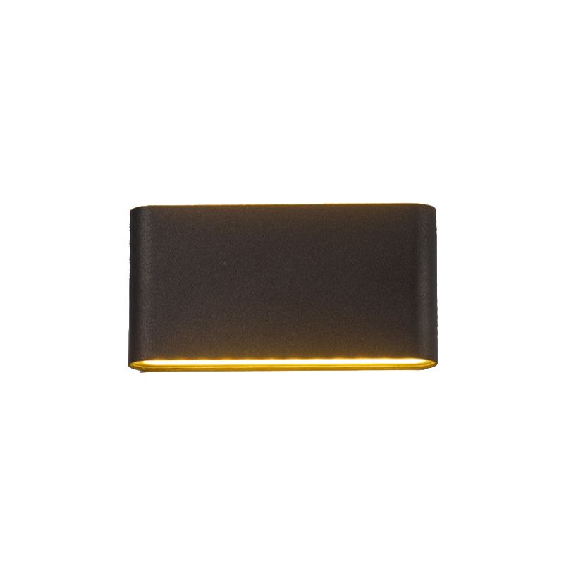 LED Metal Modern Wall Sconce Rectangle Shape Wall Light with Acrylic Shade for Courtyard