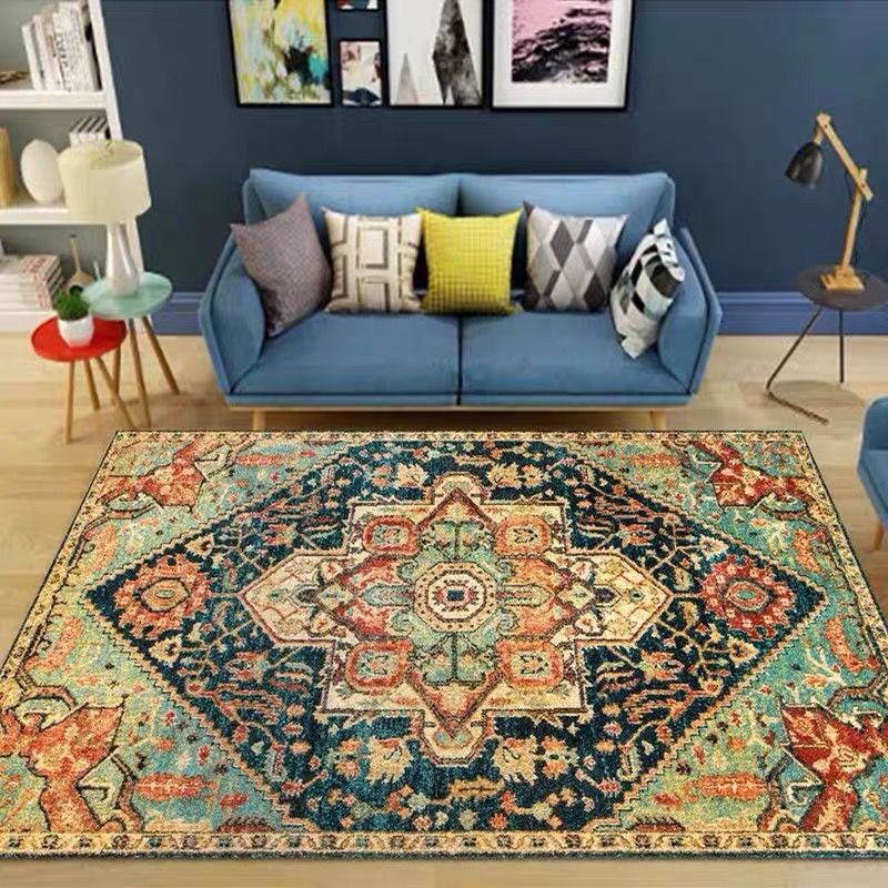 Shabby Chic Indoor Rug Distressed Victorian Carpet Polypropylene Easy Care Rug for Home Decoration