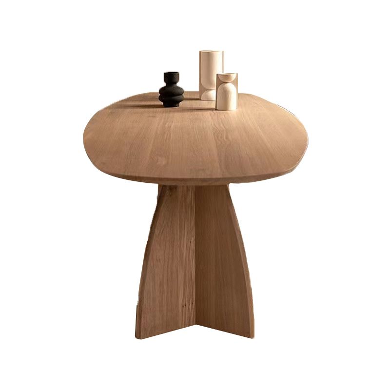 Pine Solid Wood Dining Table Double Pedestal Table for Kitchen