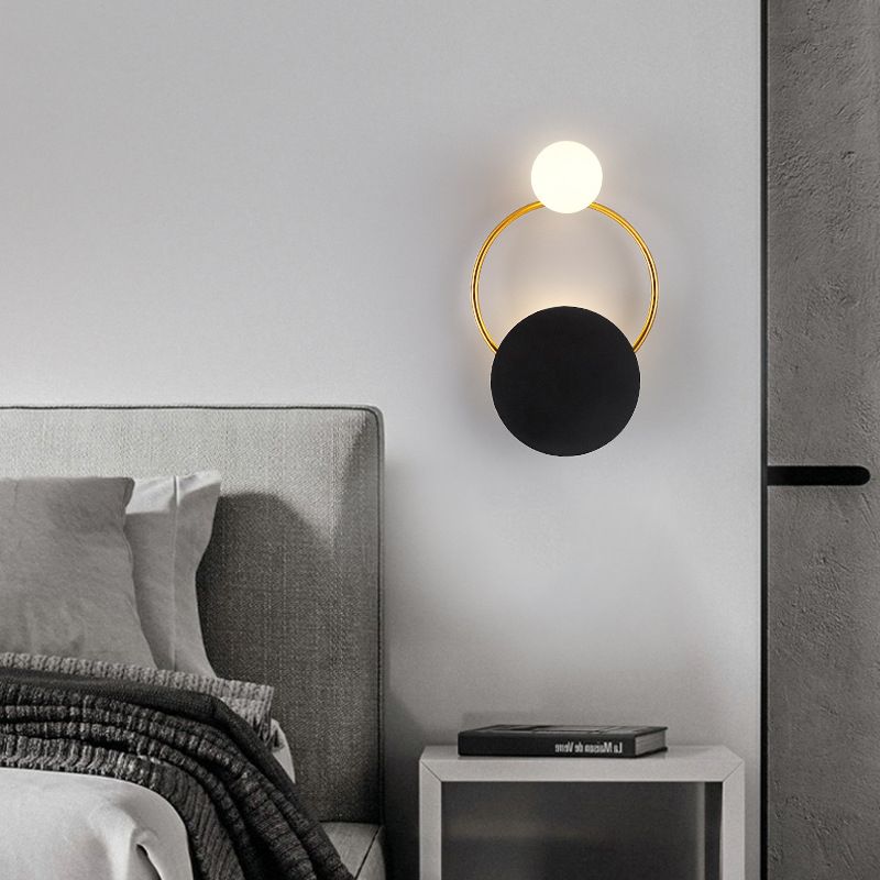 Wohnzimmer Wandleuchte postmoderne Metallglas 2 Kopfleuchte Leuchte montierte Leuchte