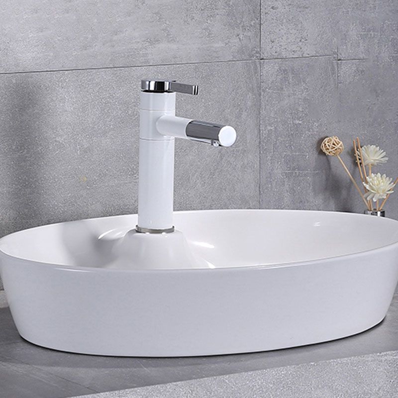 Porcelain Bathroom Sink Contemporary Simple Vessel Bathroom Sink