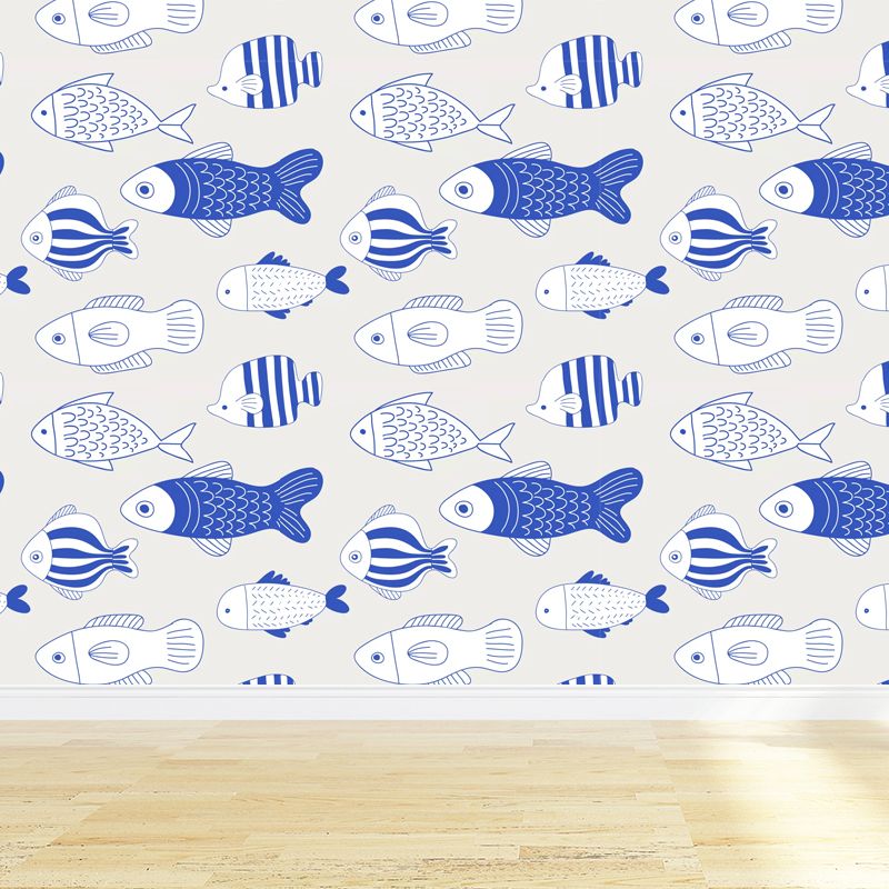 Modern Still Life Mural Decal Light Color Stain-Proofing Wall Decor for Bathroom