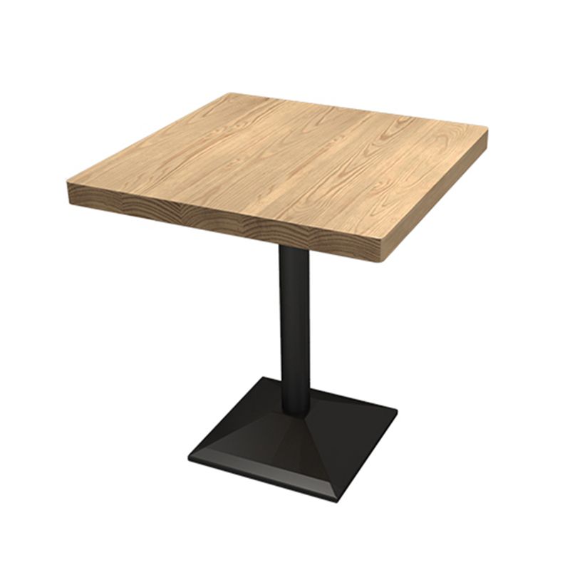 Mesa de comedor de estilo industrial, colección de comedor de madera maciza de pino para interiores