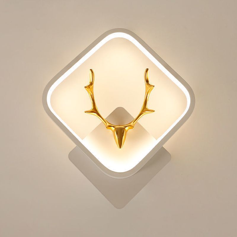 Modern Simple Wall Mount Light LED Wall Sconce Light with Silica Gel Shade for Bedroom