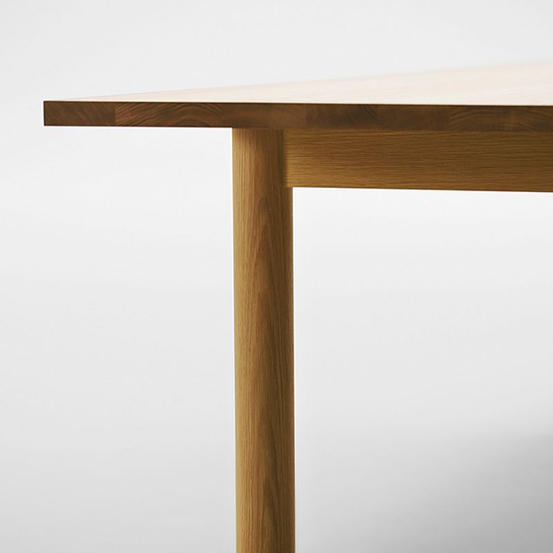 Medieval Modern Solid Wood Table Rectangular Wood Table with 4 Legs