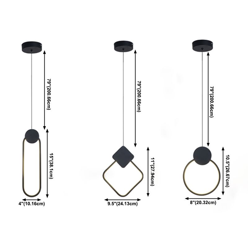 Modern Simplicity LED Indoor Hanging Lamp Aluminium Linear Pendant Light with Silicone Shade