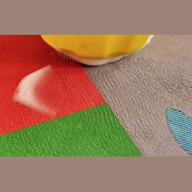 Apricot Geometric Indoor Rug Polyester Rug Minimalist  Carpet Non-Split for Home Decoration