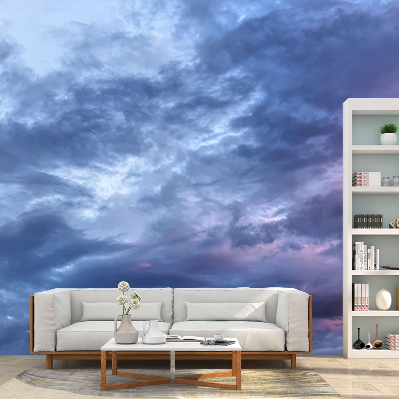 Cloudy Sky Resistant Mural Wallpaper Sky Landscapes Pattern for Home Decor