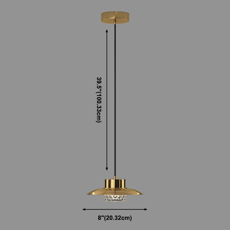 Geometrische Anhängerbeleuchtungskörper Moderne 1-Licht-Federlampe mit klarem Acrylschatten