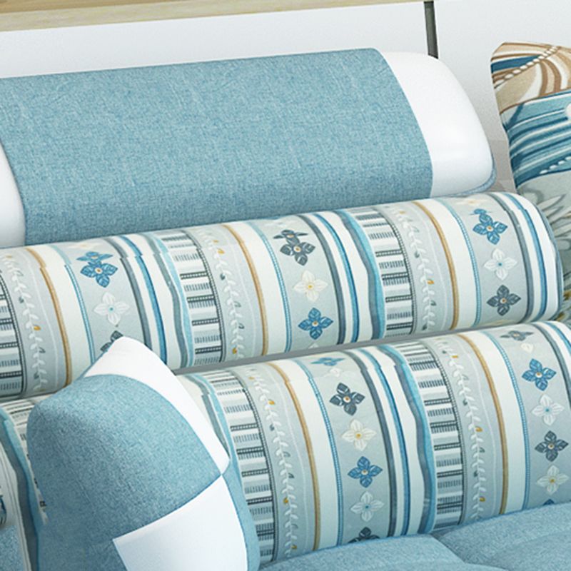 Bracci inclinati a forma di. Divano posteriore alto 106.3 "l x 57" w x 35,43 "sezioni H con archiviazione